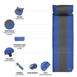 NILS Samonafukovacia karimatka NC4349 modrá