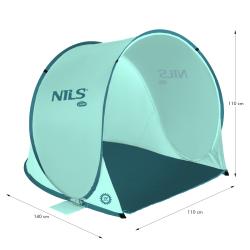 NILS Samorozkladací plážový stan NC3173 mentolový