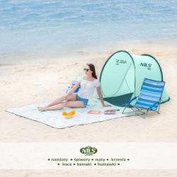 NILS Samorozkladací plážový stan NC3173 mentolový