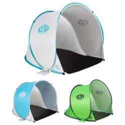 NILS Samorozkládací plážový stan NC3173 šedo-tyrkysový