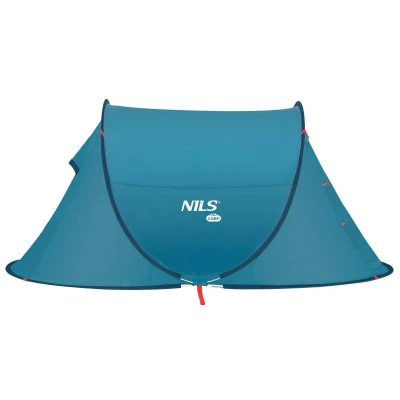 NILS CAMP Samorozkládací plážový stan NC3743 modrý