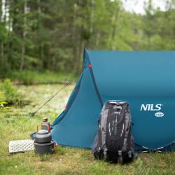 NILS CAMP Samorozkládací plážový stan NC3743 modrý