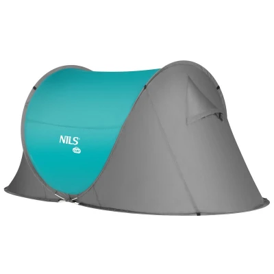 NILS CAMP Samorozkládací plážový stan NC3743 tyrkysový