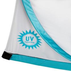 NILS Samorozkládací plážový stan NC3173 šedo-tyrkysový (VÝPRODEJ)