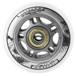 NILS Sada bielych PU koliesok 70x24 + ložiská ABEC7