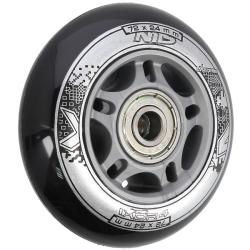 Nils Sestava černých PU koleček 72x24 + ložiska ABEC9 EXTREME