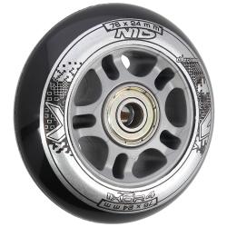 Nils Sestava černých PU koleček 76x24 + ložiska ABEC9