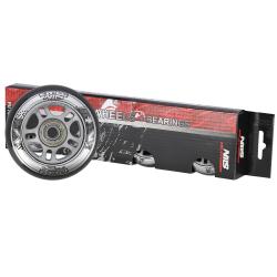 Nils Sestava černých PU koleček 76x24 + ložiska ABEC9