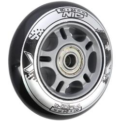 Nils Sestava černých PU koleček 80x24 + ložiska ABEC9 EXTREME