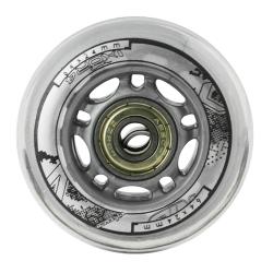 NILS Sada čírych PU koliesok 64x24 + ložiská ABEC7