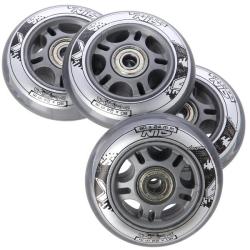 Nils Sada čírych PU kolies 80x24 + ložiská ABEC7 EXTREME Nils Sada čírych PU kolies 80x24 + ložiská ABEC7 EXTREME
