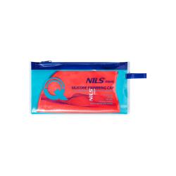 NILS Aqua Silikónová čiapka NQC Dots červená