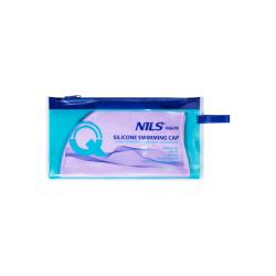 NILS Aqua Silikonová čepice NQC Dots fialová
