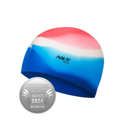 Nils Aqua NQC Multicolor M03 silikonová koupací čepice