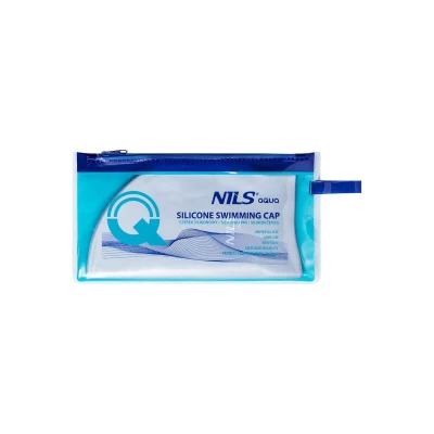 Nils Aqua NQC SL01 šedá silikonová koupací čepice