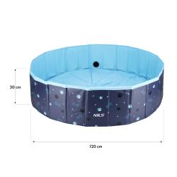 NILS Skládací bazén pro psy NC2805 120x30 cm