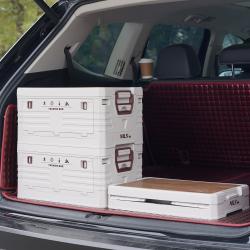 Nils Skládací box Camp NCB4002 2v1 s víkem a dřevěnou deskou 50L