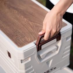 Nils Skládací box Camp NCB4002 2v1 s víkem a dřevěnou deskou 50L