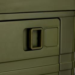 Nils Skládací box Camp NCB4002 2v1 s víkem a dřevěnou deskou 32L zelený