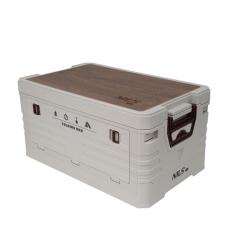 Nils Skladací box Camp NCB4002 2v1 s vekom a drevenou doskou 50L