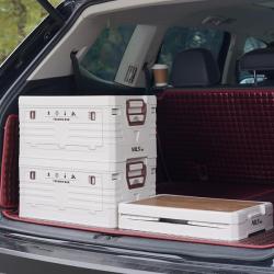 Nils Skládací box Camp NCB4002 2v1 s víkem a dřevěnou deskou 50L