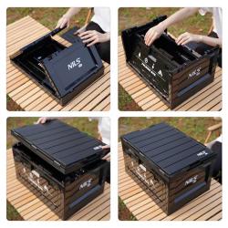 Nils Skládací box Camp NCB4006 2v1 s víkem a funkcí stolu 50L