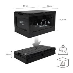 Nils Skládací box Camp NCB4006 2v1 s víkem a funkcí stolu 50L