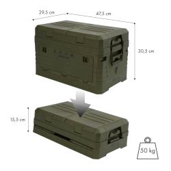 Nils Skládací box s víkem Camp NCB4003 50L zelený