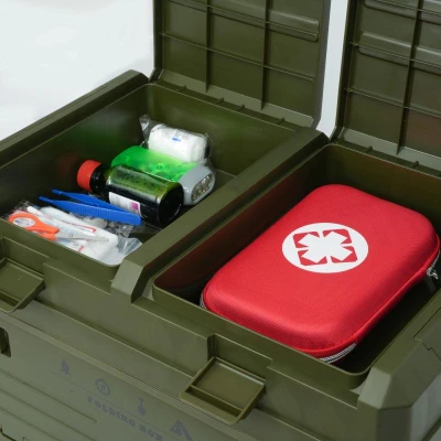 Nils Skládací box s víkem Camp NCB4003 50L zelený