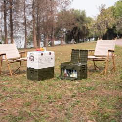 Nils Skládací box s víkem Camp NCB4003 50L zelený