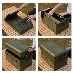 Nils Skládací box s víkem Camp NCB4003 50L zelený