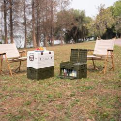 Nils Skládací box s víkem Camp NCB4003 50L zelený