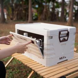 Nils Skládací box s víkem Camp NCB4004 50L šedý