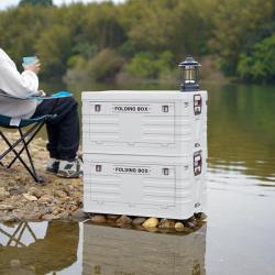 Nils Skládací box s víkem Camp NCB4004 50L šedý