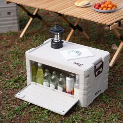 Nils Skladací box s vekom Camp NCB4004 50L sivý