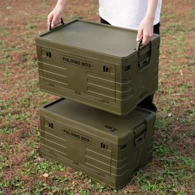 Nils Skládací box s víkem Camp NCB4004 50L zelený