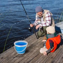 NILS CAMP Skladací vedro NC1731 modré 10 l