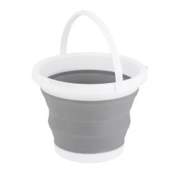 NILS CAMP Skladací vedierko NC1783 sivé 5 l
