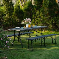 Nils Skladacia kempingová lavica Camp NC3404 ANTRACITOVÁ