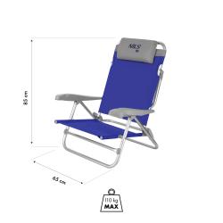 Nils Skládací kempingové křeslo Camp NC3502 šedé/modré