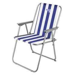 Nils Skladacie kempingové kreslo Camp NC3503 modré/biele