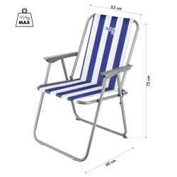 Nils Skládací kempingové křeslo Camp NC3503 modré/bílé