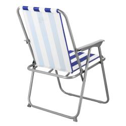 Nils Skládací kempingové křeslo Camp NC3503 modré/bílé