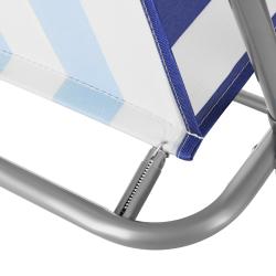 Nils Skládací kempingové křeslo Camp NC3503 modré/bílé