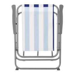 Nils Skládací kempingové křeslo Camp NC3503 modré/bílé