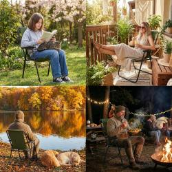 Nils Skládací kempingové křeslo Camp NC3503 zelené