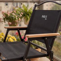 NILS NC4307 černé Skládací kempingové křeslo