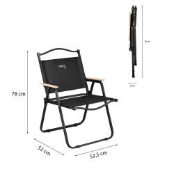 NILS NC4307 černé Skládací kempingové křeslo