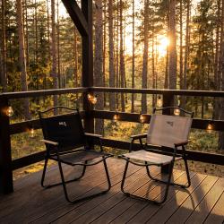 NILS NC4307 černé Skládací kempingové křeslo