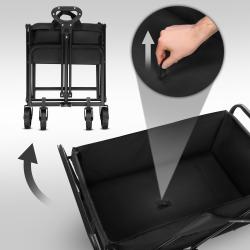 NILS Camp NC4306 černý skládací kempingový vozík